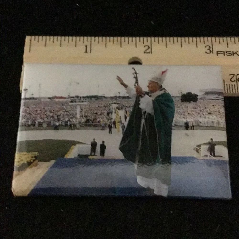 Vintage refrigerator magnet pope John Paul, the second in New Orleans